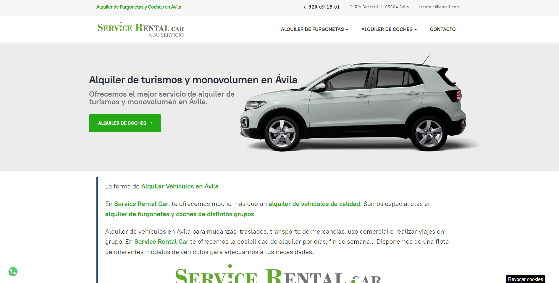 rental car inicio